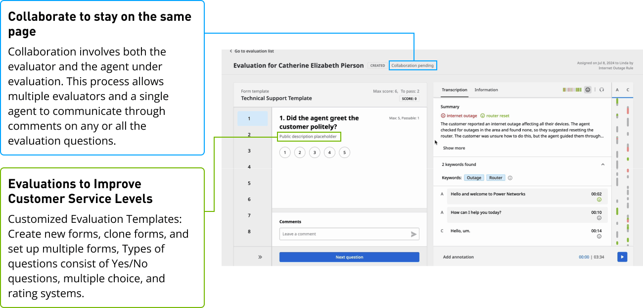Contact Center Evaluator Diagram 3
