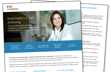 Email Archiving from Intermedia