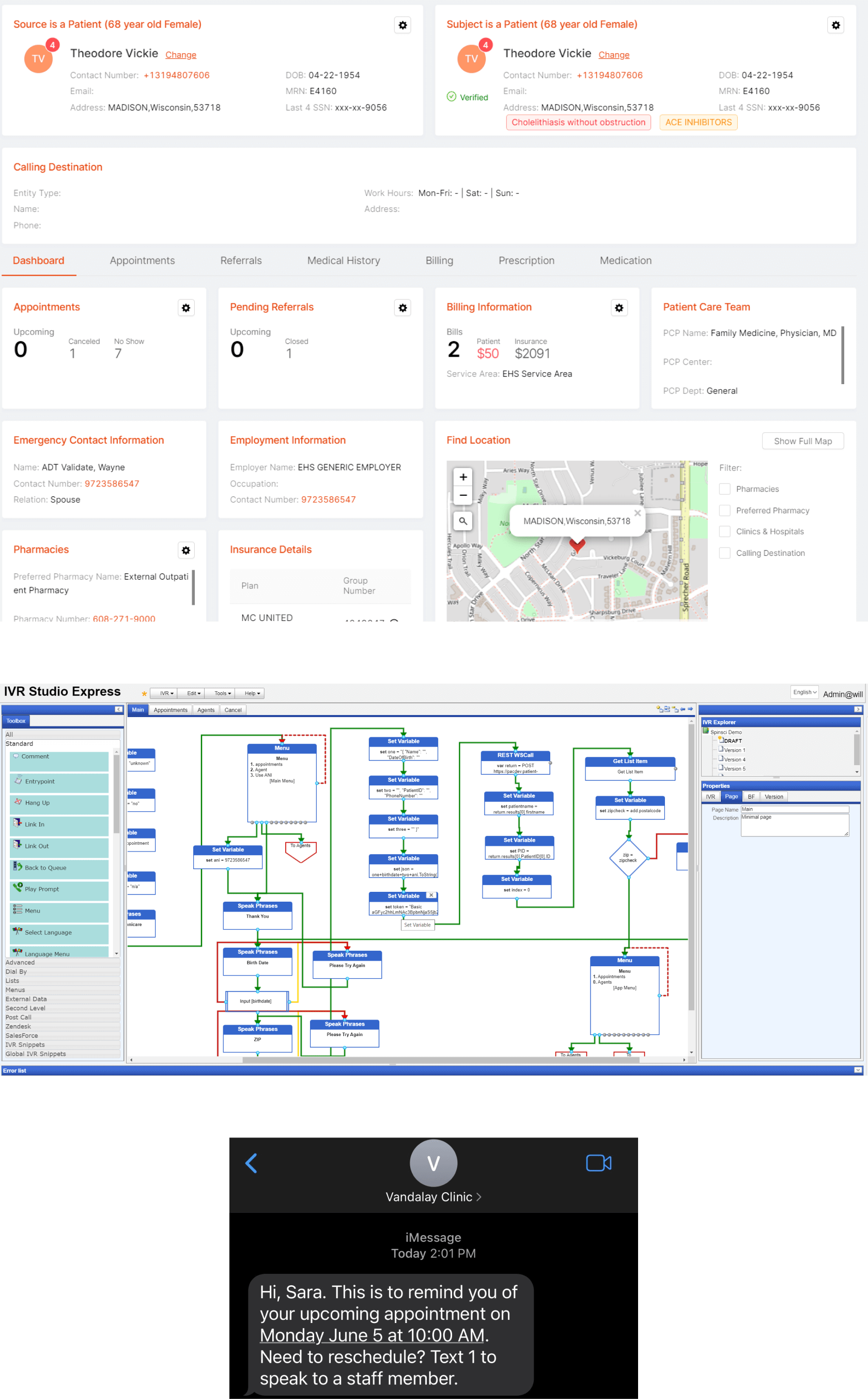 Intermedia Contact Center with Allscripts