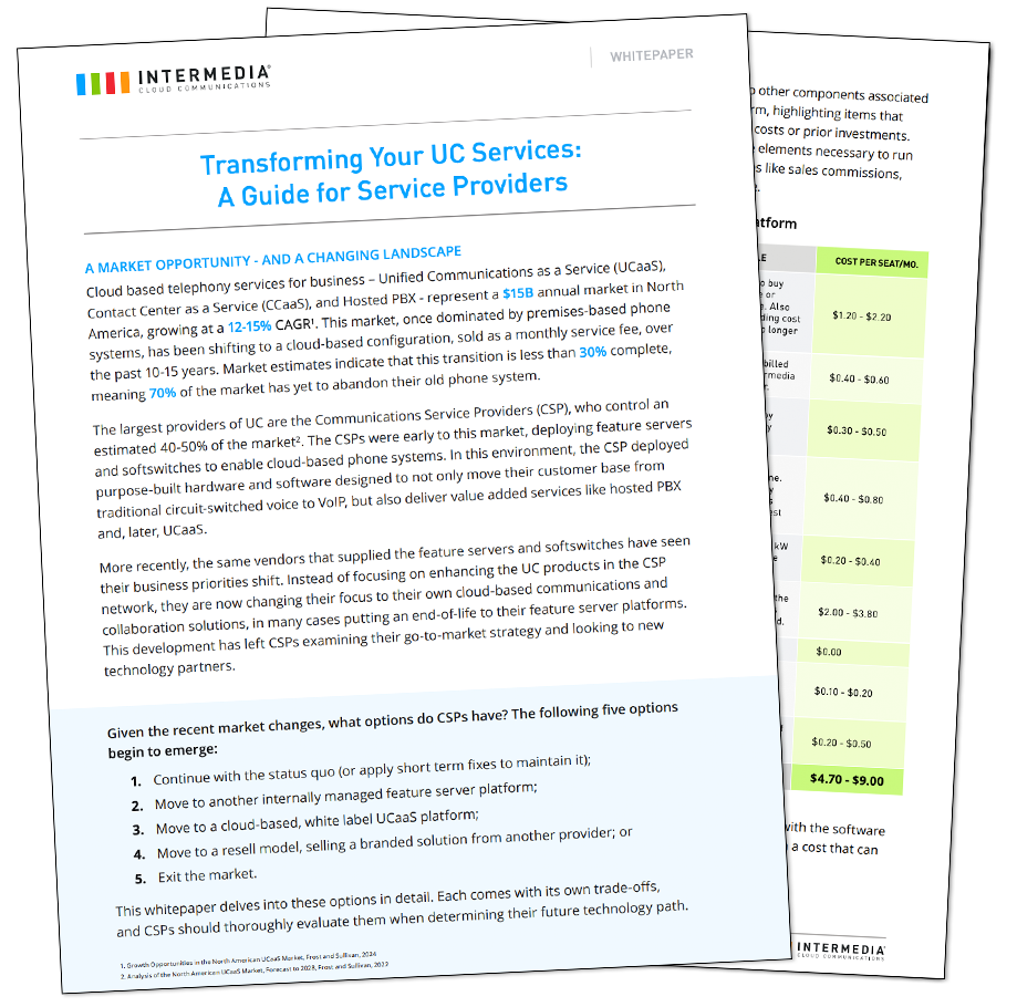 Transforming Your UC Services: A Guide for Communication Service Providers