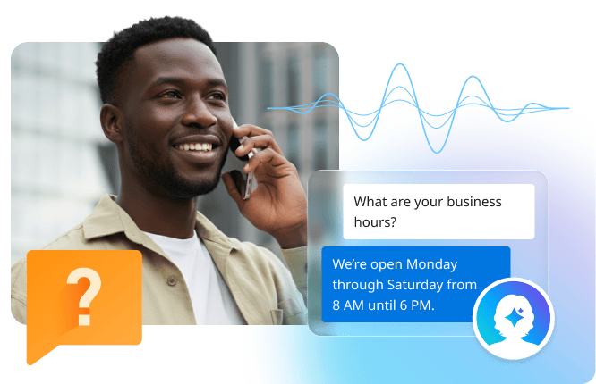 AI Receptionist handles routine inquiries
