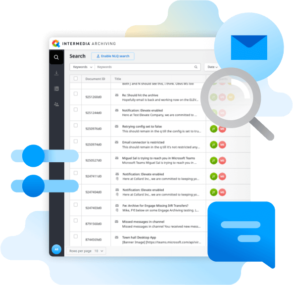 An easily accessible, tamper-proof email archiving with infinite scale