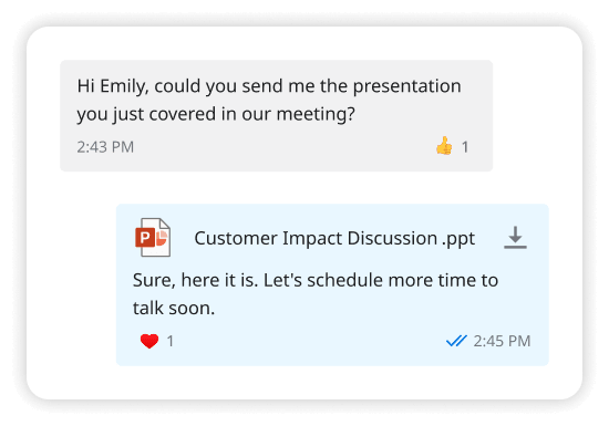 Unite Team Chat feature