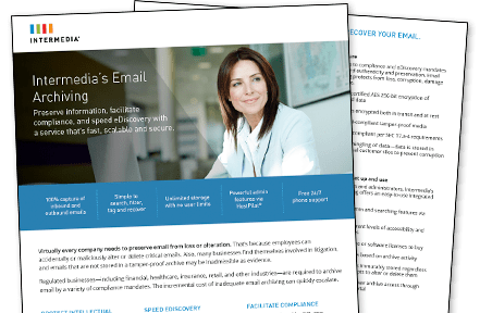 Datasheet: Email Archiving